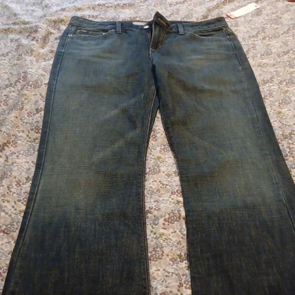 Bebe Blue Straight Leg Jeans Versatile Everyday Wear